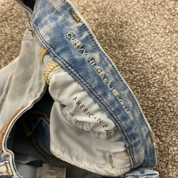 AMERICAN EAGLE 🌸 NEXT LEVEL STRETCH LIGHT WASH, HIGH WAISTED JEANS SIZE 6 - Picture 6 of 6